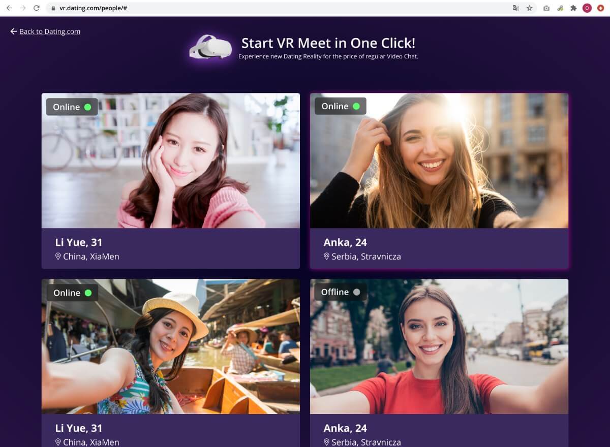 Dating.com Unveils Virtual Reality Feature That Enhances the Online Dating Experience