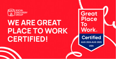 Social Discovery Group Earns U.S. Great Place To Work Certification